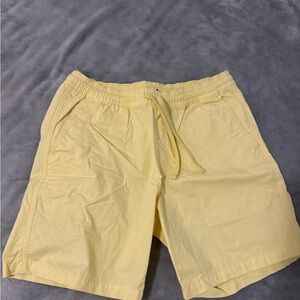 Vans Light Yellow Drawstring Shorts